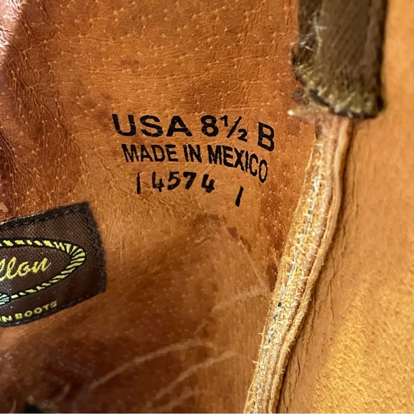 J.B. Dillon Genuine Goat Boots Size 8.5 - Picture 10 of 11